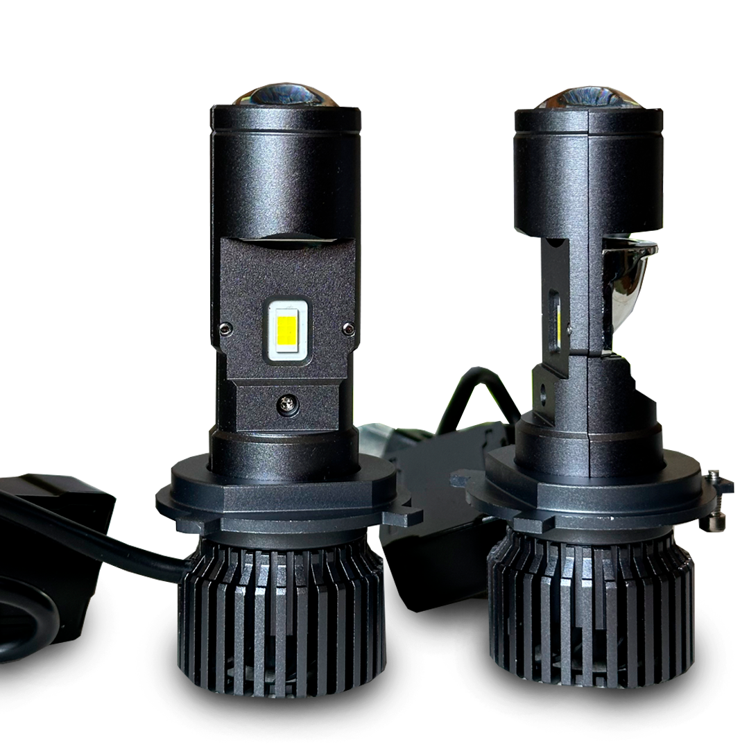 Luces led H4 con lupa 60.000 Lúmenes 100W Canbus