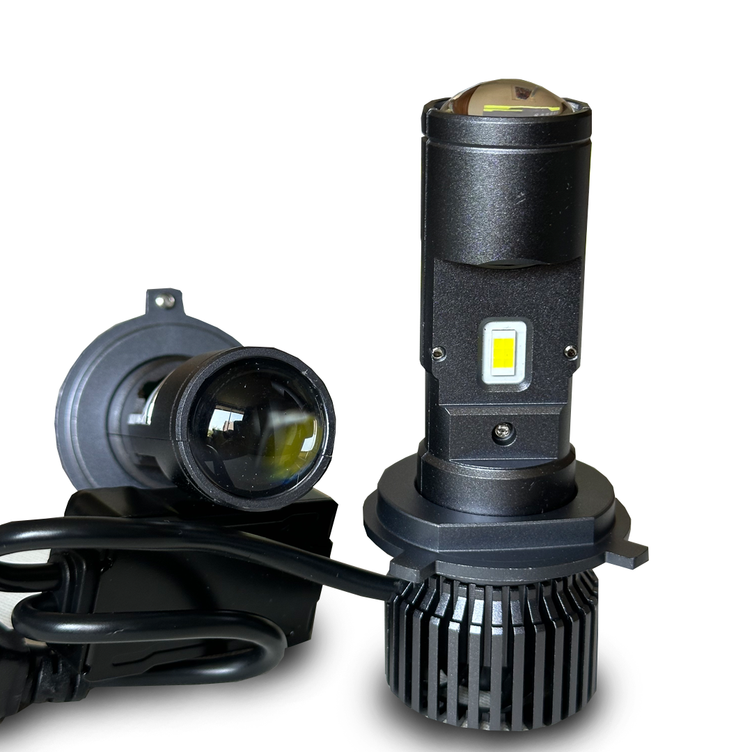 Luces led H4 con lupa 60.000 Lúmenes 100W Canbus