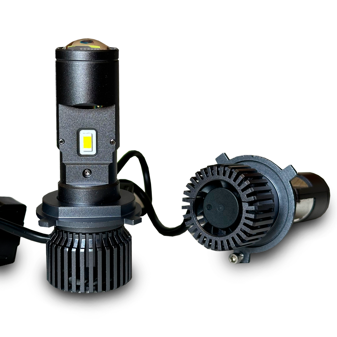 Luces led H4 con lupa 60.000 Lúmenes 100W Canbus