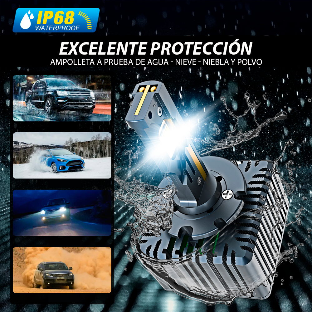 Ampolletas D5s Turbo Led 50.000 Lumens 110w (pack De 2)