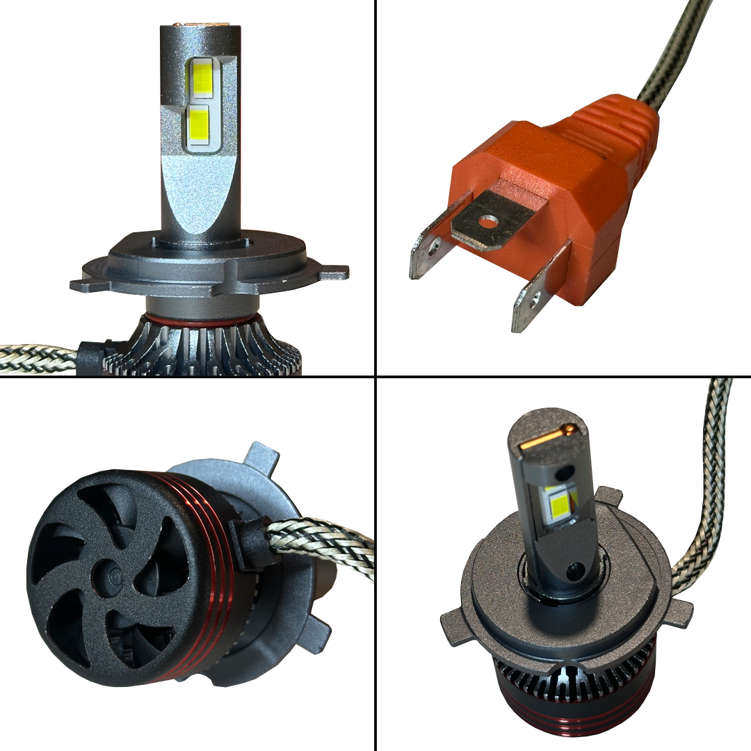 Ampolletas H4 Turbo Led Canbus 40mil Lumens Set 2 Unidades