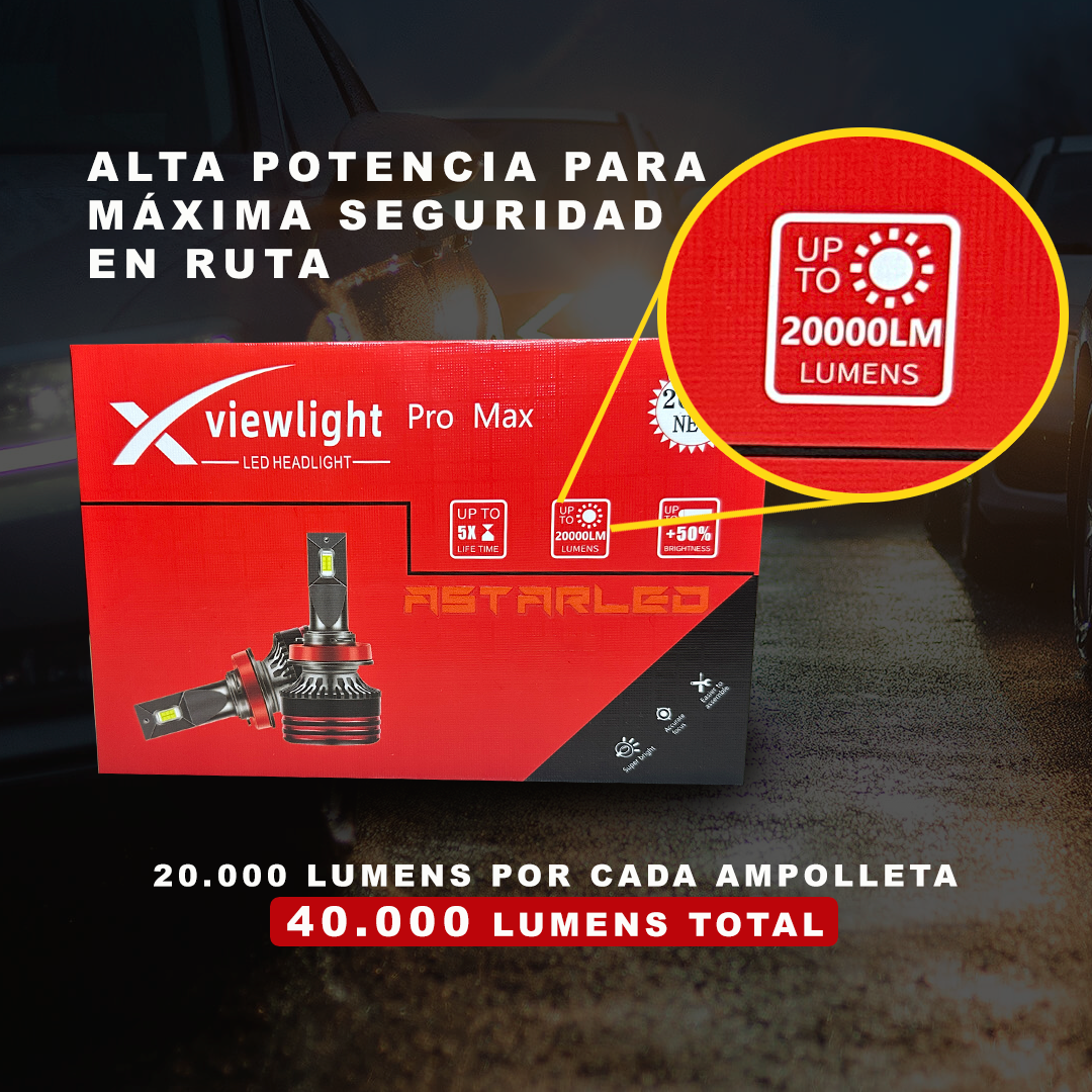 Ampolletas led H8 - H9 - H11 120W 40mil lumens alta iluminación
