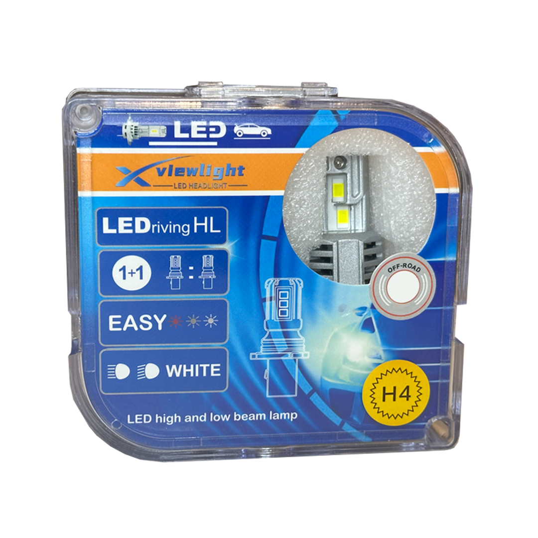 Ampolletas H4 Turbo Led Compactas Canbus 40mil Lumens 110w