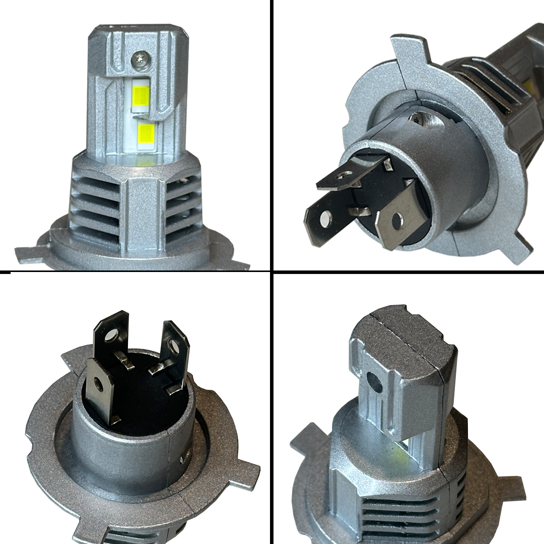 Ampolletas H4 Turbo Led Compactas Canbus 40mil Lumens 110w
