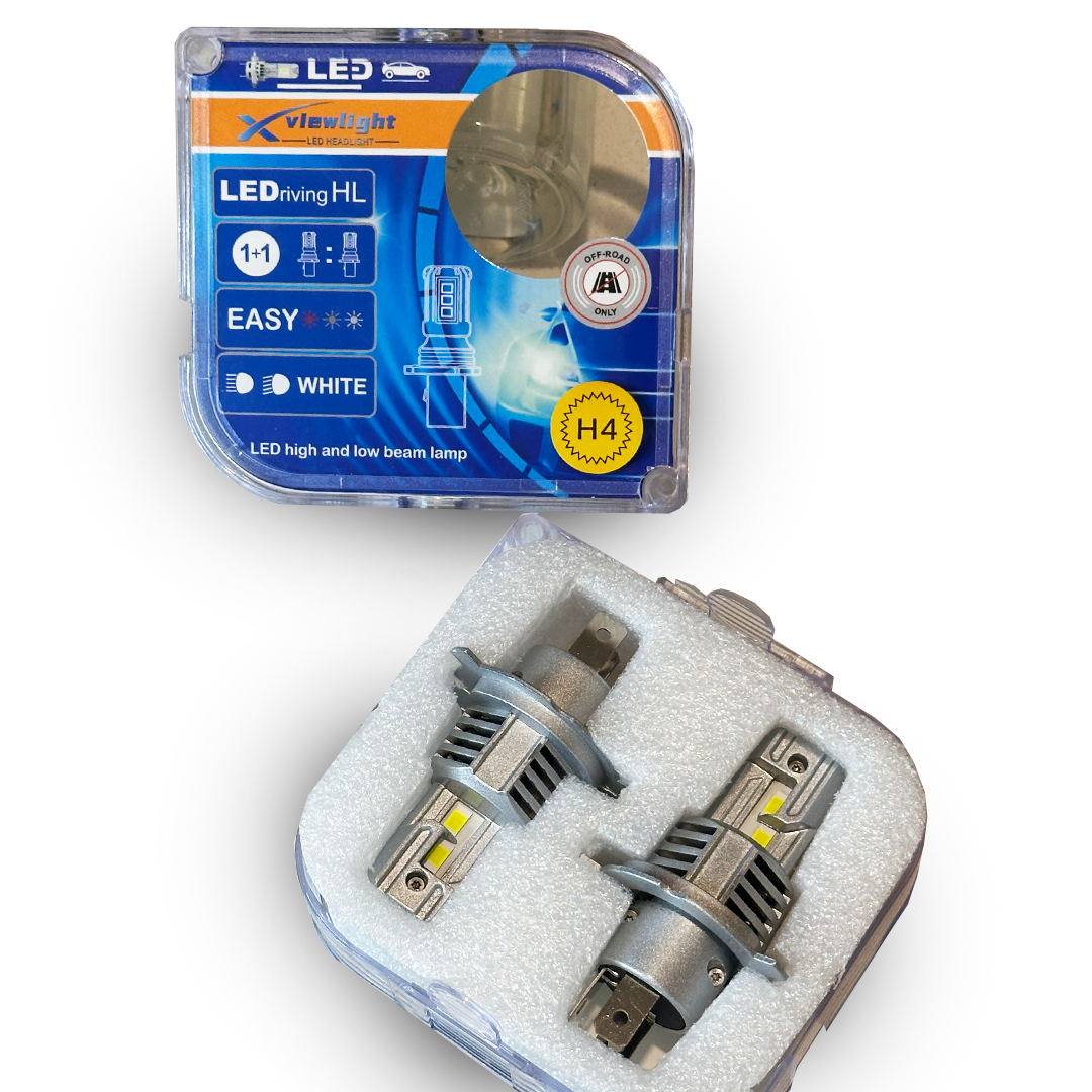 Ampolletas H4 Turbo Led Compactas Canbus 40mil Lumens 110w