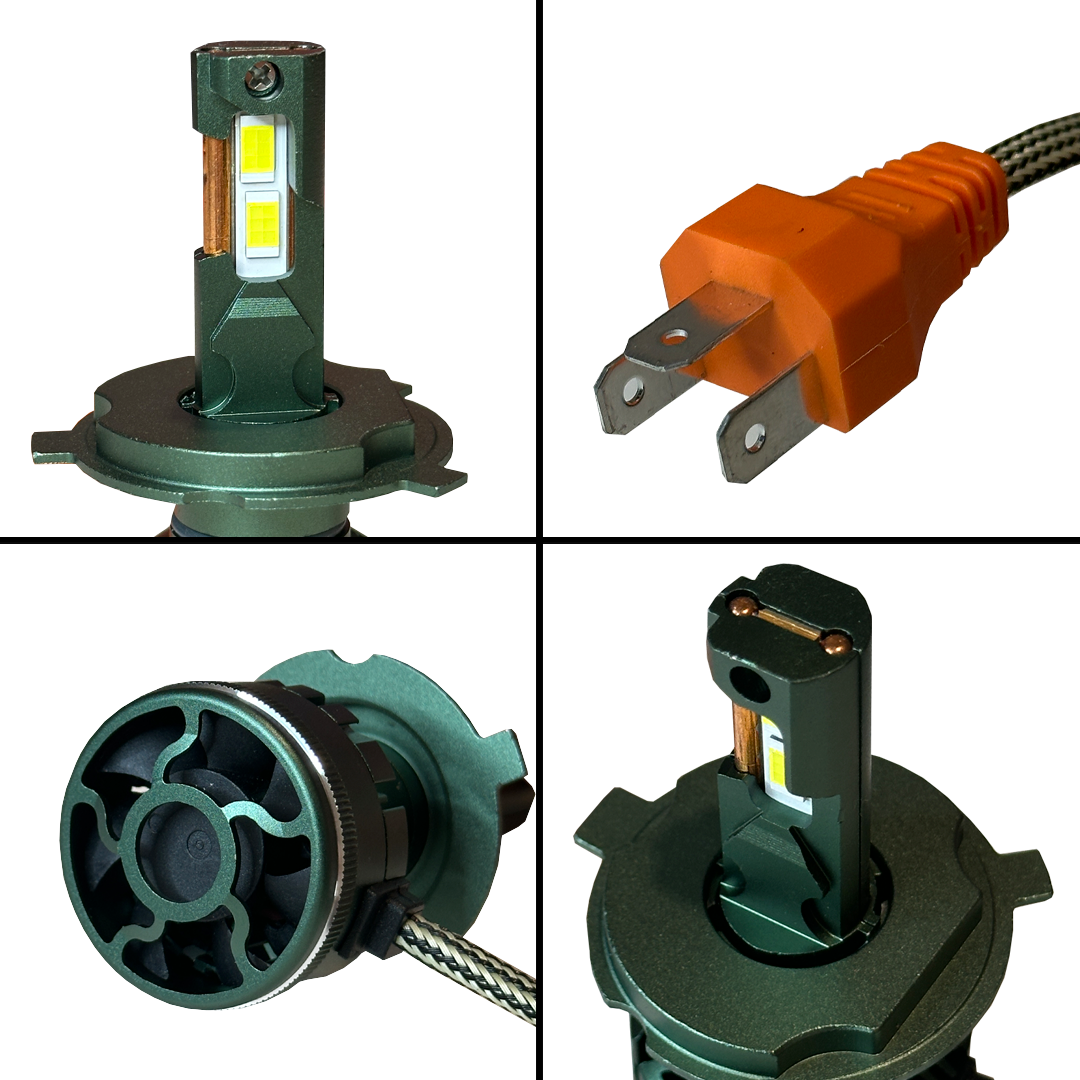 Ampolleta H4 Led Auto 60.000 Lúmenes 180w Canbus (2 unidades)